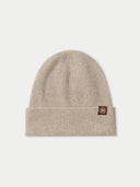 Unisex Organic Cashmere Rib Knit Beanie Warm Grey | GOBI Cashmere #color_dusty-beige