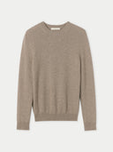 Cashmere  99 Hat & Sweater Set Taupe detail view on white background #color_taupe 