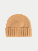 Unisex Cashmere Basic Beanie Almond - Gobi Cashmere #color_golden-brown