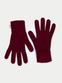 Essential Knit Cashmere Gloves Bordeaux - Gobi Cashmere #color_bordeaux