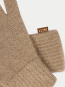 Essential Knit Cashmere Gloves Taupe - Gobi Cashmere #color_taupe