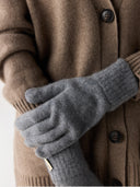 Essential Knit Cashmere Gloves Dim Gray - Gobi Cashmere #color_gray