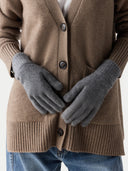 Essential Knit Cashmere Gloves Dim Gray - Gobi Cashmere #color_gray