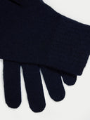Essential Knit Cashmere Gloves Navy Blazer - Gobi Cashmere #color_navy