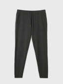 Men's Cashmere Jogger Plum Kitten detail view on white background #color_dark-gray