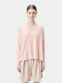 Pink long-sleeve sweater on a light gray background #color_soft-primrose