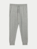 Men's Cashmere Jogger Light Gray detail view on white background #color_urban-silver