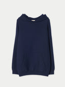 Unisex Inida Ink Cashmere Sweatshirt detail view on white background #color_ink-blue