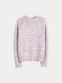 Unisex Mouline Cashmere Sweater Rosewater - Gobi Cashmere #color_petal-pink
