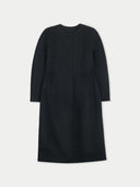 Oval-Sleeve Cashmere Coat Black - Gobi Cashmere #color_black
