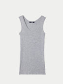 Lightweight Cashmere Silk Tank Top - Gobi Cashmere #color_urban-gray