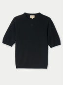 Women's Relaxed Cashmere Sweater - Gobi Cashmere #color_black