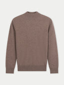 Brown sweater on a light gray background Gobi Cashmere #color_taupe