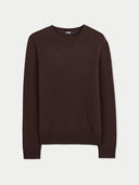 ‚Ç¨ 99 Cashmere Hat & Sweater Set Brown detail view on white background #color_umber-brown