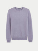 99 Cashmere Hat & Sweater Set Purple detail view on white background #color_ash-purple #ai-image