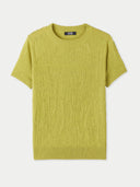 Green cashmere t-shirt on a white background #color_nougat-brown 