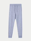 Kids Cashmere Track Pants High Rise - Gobi Cashmere #color_light-gray
